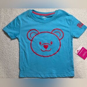 Garanimals Turquoise Tee with Red Bear Graphic